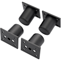Miniatyrbillede 5 af 5: 4 stk. Justerbare møbelben Sengeben Forhøjende møbelben Aluminiumslegering Ben til lamelseng, skab, bord (Sort, højde 50mm)