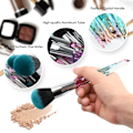 Miniatyrbillede 4 af 5: Makeup Brushe Crystal Handle Set 10PCS Brush Grøn
