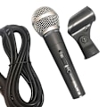 Miniatyrbilde 1 av 4: Shure SM58 Dynamisk Vokal Mikrofon Kablet Mikrofon Med Bryter Med Kabel Helt Ny