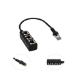 Pikkukuva 1 / 4: Ethernet-kaapeli, RJ45-uros 1 naaras 3 -kaapeliadapteri