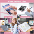 Miniatyrbillede 2 af 4: Bærbar computerstativ til skrivebord, kompatibel med 10-15,6\" (sort, 1 stk.)