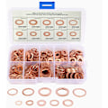 Miniatyrbilde 1 av 5: 200 stk kobber flat skive sett kobber skive M5 M6 M8 M10 M12 M14