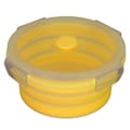 Pikkukuva 1 / 7: Taitettava koiranruoka-astia, elintarvikelaatuinen silikoni, suuri kannettava koiranmatkakuppi ulkoilukävelyyn, retkeilyyn, matkustamiseen, 500 ml, keltainen