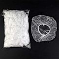 Miniatyrbillede 6 af 8: Engangsbadehætte Vandtæt Klar plastik badehætte - 100 stk