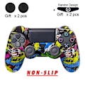 Miniatyrbillede 4 af 5: DATA FROG Anti-Slip Beskyttende Hud til PlayStation 4 PS4 Controller Blød Silikon Etui Til PS4 Hud Joystick Tilbehør