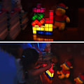Miniatyrbillede 4 af 5: Tetris Lampe, Attoe LED Tetris Stabelbar Natlampe 7 Farver Induktionslås Bordlampe[GL]