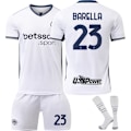 Pikkukuva 7 / 10: 2024-2025 Inter Milan vierasjalkapallopuku nro 9 Thuram lasten pelipaita miesten ja naisten puku{HONGDE} Size 9 socks L