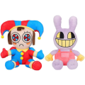 Miniatyrbillede 1 af 8: 2 stk. The Digital Circus Plush, The Amazing Digital Circus Plush - Clown Pomni og Jax Cartoon Anime Digital