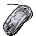 Miniatyrbillede 5 af 5: 8 stk. LED sidemarkeringslys Positionslys Forreste Bageste Sidelampe 12V 24V Universal til Trailer Lastbil Campingvogn Van Bus Traktor, Hvid, 12v
