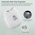 Miniatyrbild 3 av 5: Elektrisk Nagelklippare, Professionell Elektrisk Nagelfil, Sladdlös Automatisk Nageltrimmer med LED-Lampa