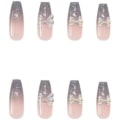 Miniatyrbild 5 av 7: Nagelkonstkit, 24-pack Falska Naglar, Påklistringsnaglar, Fulltäckande