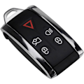 Miniatyrbillede 1 af 4: 5 knapper bil fjernbetjening smart nøglefri nøgle etui med ubeskåret nøgleblad til Jaguar XF XK XKR 2007 2008