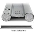 Miniatyrbild 5 av 5: Dörrtätningslist (2-pack), uppgraderad slitstark läder dubbelsidig dörrskumtätningslist, ljuddämpande tätningslist
