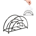 Miniatyrbillede 1 af 7: (Sort) Metal Serviet Holder Oprejst Moderne Serviet Holder til Bar Restaurant Bordplade
