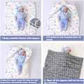 Miniatyrbild 4 av 5: Baby Nest (Grå) Nyfödd SovSäck Sovsäck Varm Swaddle W