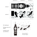Miniatyrbild 5 av 5: Peter Pan Stjärnväggdekal Big Ben Fairy Väggdekal Avtagbar