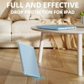 Pikkukuva 5 / 7: iPad-kotelo 7./8./9. sukupolven iPadeille, sininen, kynätelineellä, suojakotelo pehmeällä TPU-taustalla