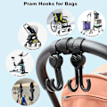 Miniatyrbild 2 av 5: Buggy Clips för Barnvagn, Barnvagnsclips för Väskor, Barnvagnskrokar för Väskor, P