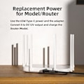 Miniatyrbild 4 av 7: USB-C till DC 12V adapter (5,5x2,1 mm), USB 3.1 typ C-anslutning till