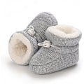 Miniatyrbild 3 av 5: 0-6 månader vår Baby Vinter Varma Fleece Bootie, Nyfödd Icke-Sli