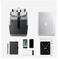 Miniatyrbilde 3 av 6: Rolltop Ryggsekk - 18L - 15,6 tommer - Med Laptoprom - Vann-Avvisende - Metallspenne - Reiseveske - Vannresistent og