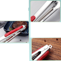 Pikkukuva 2 / 5: Lihanapit - Grillinapit - Tarjoilunapit - Keittiönapit - Ruostumaton teräs - punainen - 28cm