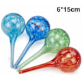 Miniatyrbild 1 av 4: 4-pack färgglada bevattningsbollar blommor från glasbevattningsarm bevattningsbollar små självbevattnande blomkrukor 6x15cm krukväxter