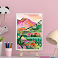 Miniatyrbild 2 av 5: DIY Diamantmålning Set, 12x16 tum, Vacker Utsikt