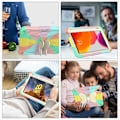 Pikkukuva 7 / 7: iPad Mini 6 -tablettikuori kynäpidikkeellä, vaaleanpunainen, tuella ja olkahihnalla