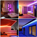 Miniatyrbild 6 av 8: LED-remsa LED-bakgrundsbelysning för TV Musiksynkronisering RGB Bluetooth-app