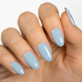 Miniatyrbillede 2 af 4: Blå-Semi Hærdede Gel Neglebånd, 24 Stk. Gel Wraps til Negle, Nem Påføring og Fjernelse til Salonkvalitets Manicure, W