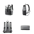Miniatyrbilde 6 av 6: Rolltop Ryggsekk - 18L - 15,6 tommer - Med Laptoprom - Vann-Avvisende - Metallspenne - Reiseveske - Vannresistent og