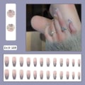 Miniatyrbild 7 av 7: Nagelkonstkit, 24-pack Falska Naglar, Påklistringsnaglar, Fulltäckande