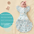 Miniatyrbild 2 av 5: Star, 3-6 månader baby swaddle övergångssovsäck med armar U
