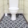Miniatyrbild 3 av 5: Set med 2 st 20 * 300CM DIY Självhäftande PVC Självhäftande Golvplattor Vattentäta Mönster Stil Golvplattor Färg för Kök Golv Badrum Vardagsrum