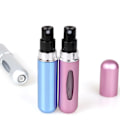 Pikkukuva 5 / 11: Mini uudelleentäytettävä hajustesuihkepullo 5 ml/8 ml matkakoko 8ml-Matte Silver