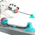 Multifunctional dog cat safe elastic cleaning teeth ball