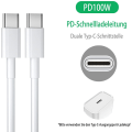 Pikkukuva 3 / 7: 2M 60W 3A Pikalatauskaapeli USB-C - USB-C Type C PD - valkoinen