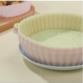 Miniatyrbild 7 av 9: Airfryer Silikonform Luftfritösmatta Silikoninlägg  18CM Rosa