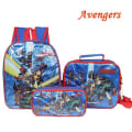 Miniatyrbillede 1 af 6: Marvel Avengers Ryggsäck Skolväska 3 Pack födelsedagspresent Blue