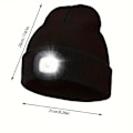 Pikkukuva 8 / 8: Hattu LED-lampulla 5 väriä - joululahjat Black Svart