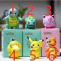 Pikkukuva 6 / 6: Original Pikachu Pokemon Figurer 8CM Ny Model Model 2