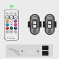 RGB LED-skootterin strobovalot langattomat pyörän vilkkuvalot sijainnin varoitustarvikkeet 2PCS