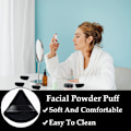 Miniatyrbillede 7 af 7: 3-pak Black Triangular Powder Puff Vaskbare makeup-svampe