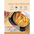 Miniatyrbild 7 av 8: 100 Pack 16cm Air Fryer Papper Engångspapper Pergament Formar