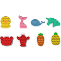 Miniatyrbillede 9 af 9: 8 Pack Popit Fidget Pop It - CE Godkänd 8st modeller