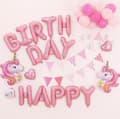 Barnkalas Ballongbåge  Unicorn- Happy Birthday