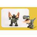 Miniatyrbild 7 av 9: Transformator Dinosaurie leksaker 8CM 4st  modell Model 3