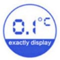 Miniatyrbild 7 av 9: Digital febertermometer med LCD-skärm-Febertermometer certifikat