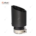 Miniatyrbillede 7 af 11: EPLUS Bil Matte Kulfiber Lyddæmper Tip Udstødningssystem Rør Lyddæmpere Dyse Universal Lige Rustfrit Stål Sort Til Akrapovic 54mm-101mm